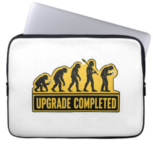 Upgrade Voltooid Grappige Evolutie Laptop Sleeve