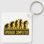 Upgrade Voltooid Grappige Evolutie Sleutelhanger (Achterkant)