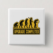 Upgrade Voltooid Grappige Evolutie Vierkante Button 5,1 Cm (Voorkant)