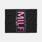 Upgraded To Milf Est 2025 Funny Birthday New Hot M Fleece Deken (Voorkant (Horizontaal))