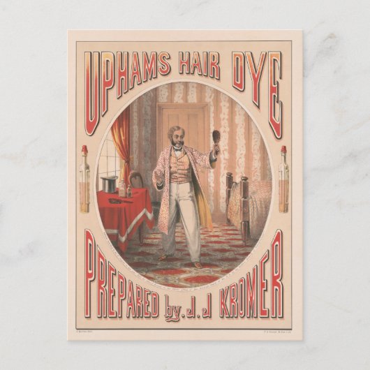 Uphams Haarverf, Circa 1864 Briefkaart (Voorkant)