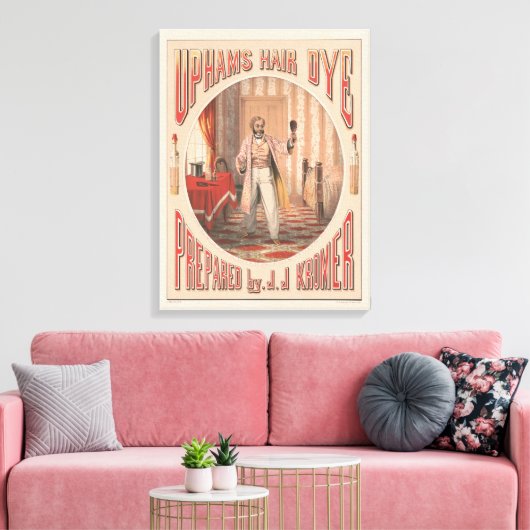 Uphams Haarverf, Circa 1864 Canvas Afdruk (Insitu (Woonkamer))