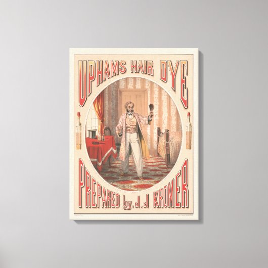 Uphams Haarverf, Circa 1864 Canvas Afdruk (Voorkant)