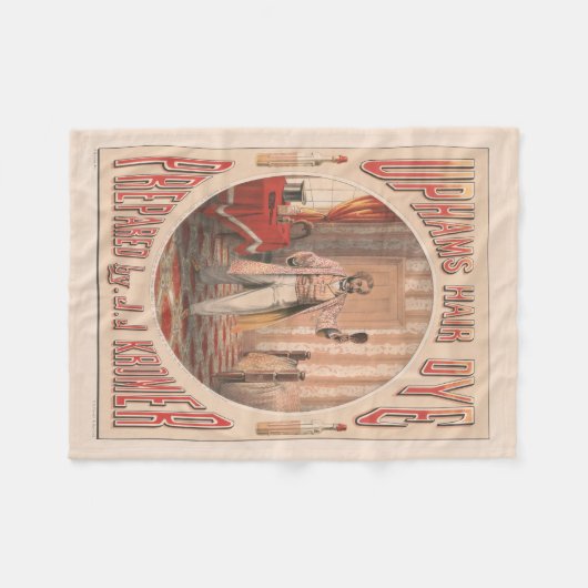 Uphams Haarverf, Circa 1864 Fleece Deken (Voorkant (Horizontaal))