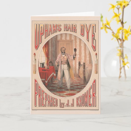 Uphams Haarverf, Circa 1864 Kaart (Gele Bloem)