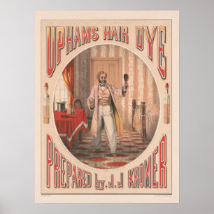 Uphams Haarverf, Circa 1864 Poster