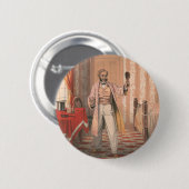 Uphams Haarverf, Circa 1864 Ronde Button 5,7 Cm (Voorkant /achterkant)