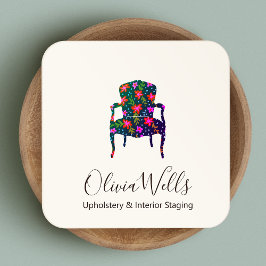 Upholsterer Floral Interior Design, Franse stoel Vierkante Visitekaartje