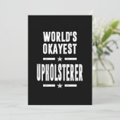 Upholsterer Job Title Cadeau Kaart (Staand voorkant)