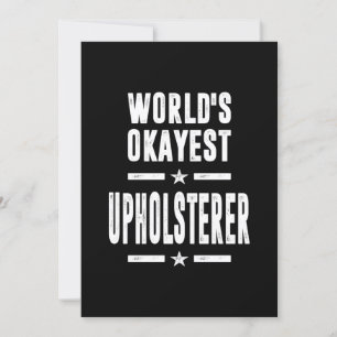Upholsterer Job Title Cadeau Kaart