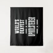 Upholsterer Job Title Cadeau Wandkleed (Voorkant)