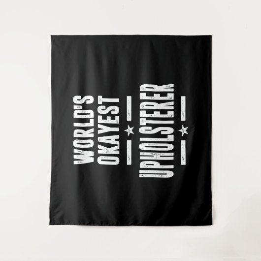 Upholsterer Job Title Cadeau Wandkleed (Voorkant)