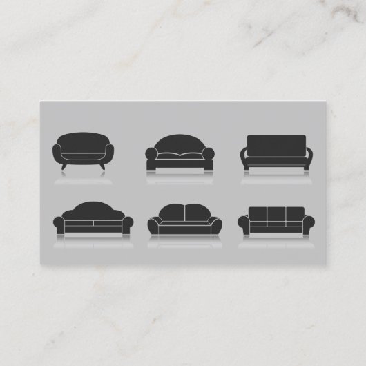 Upholstery voor reparatie van meubilair visitekaartje (Achterkant)