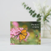 Uplifting and Inspiratational monarch Butterfly  Briefkaart (Staand voorkant)