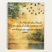 Uplifting Bible Verses Serene Nature Scenes Planner (Voorkant)