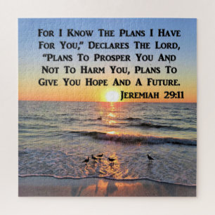 UPLIFTING JEREMIAH 29:11 SUNRISE LEGPUZZEL