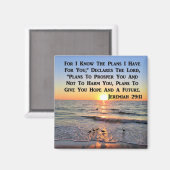 UPLIFTING JEREMIAH 29:11 SUNRISE MAGNEET (Voorkant / Achterkant)