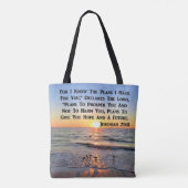 UPLIFTING JEREMIAH 29:11 SUNRISE TOTE BAG (Achterkant)