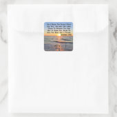UPLIFTING JEREMIAH 29:11 SUNRISE VIERKANTE STICKER (Tas)