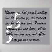 Uplifting poster a no fear reminder (Voorkant)