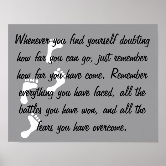 Uplifting poster a no fear reminder (Voorkant)