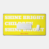 Uplifting Shine Bright Children Teacher Gift Bureaumat (Keyboard & Muis)