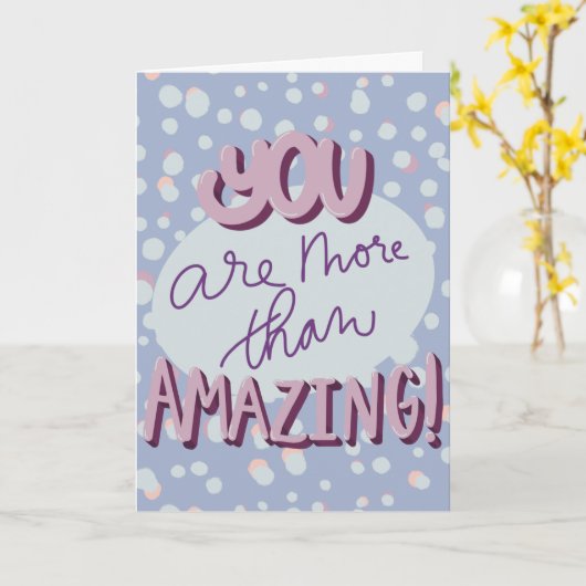 Uplifting Thank You Card met Bubble Letters Kaart (Gele Bloem)