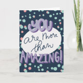 Uplifting Thank You Card met Bubble Letters Kaart (Voorkant)