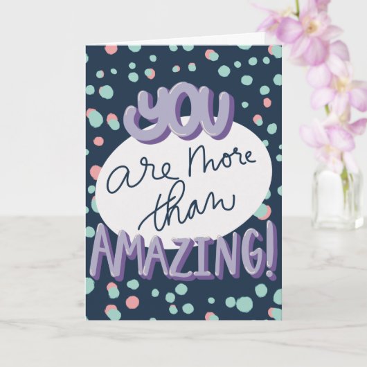 Uplifting Thank You Card met Bubble Letters Kaart (Orchidee)