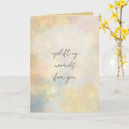 Uplifting Words For You Folded Greeting Card Kaart