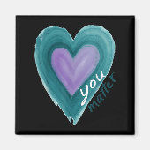 Uplifting you  Suicide Prevention Heart Design  Magneet (Voorkant)