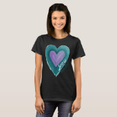 Uplifting you  Suicide Prevention Heart Design  T-shirt (Voorkant volledig)