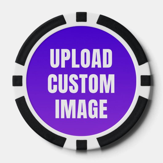 Upload 2 Aangepaste Afbeelding - Voeg de Jouwe Toe Poker Chips (Voorkant)
