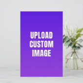 Upload 2 Aangepaste Afbeelding - Voeg Je Eigen Toe Briefpapier (Staand voorkant)