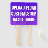 Upload 2 Aangepaste Afbeelding - Voeg Je Eigen Toe Handwaaier (Voorkant en achterkant)