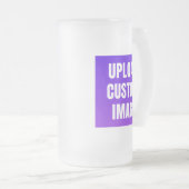 Upload 2 Aangepaste Afbeelding - Voeg Je Eigen Toe Matglas Bierpul (Voorkant rechts)