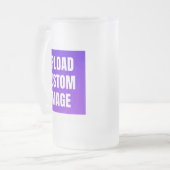 Upload 2 Aangepaste Afbeelding - Voeg Je Eigen Toe Matglas Bierpul (Voorkant links)