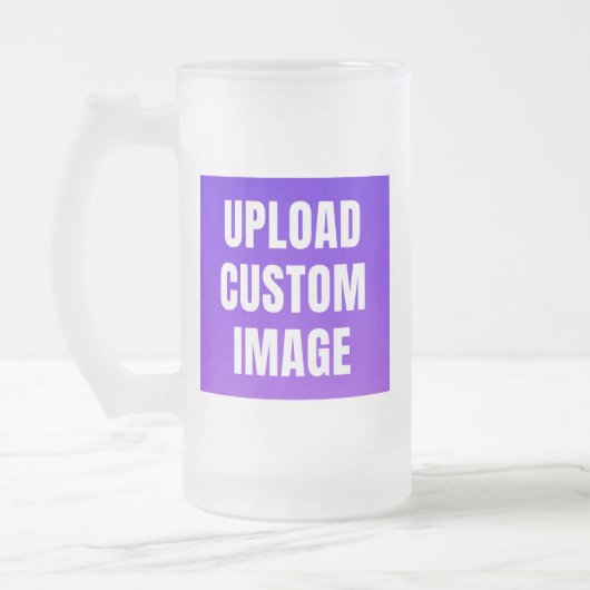 Upload 2 Aangepaste Afbeelding - Voeg Je Eigen Toe Matglas Bierpul (Links)