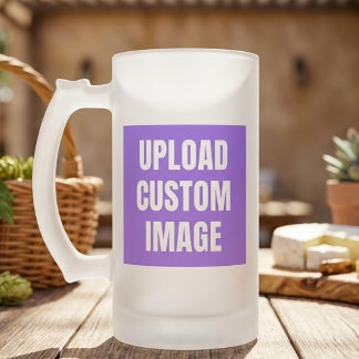 Upload 2 Aangepaste Afbeelding - Voeg Je Eigen Toe Matglas Bierpul
