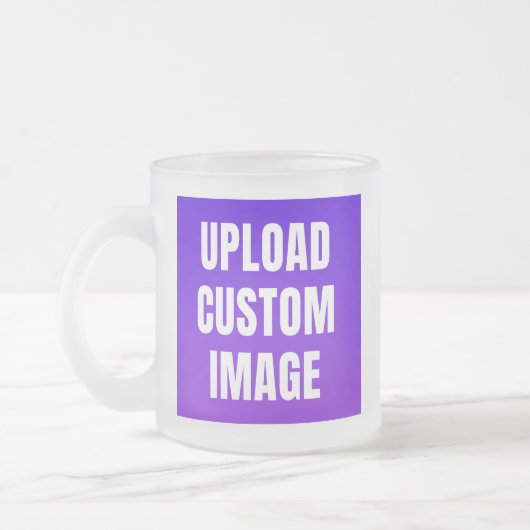 Upload 2 Aangepaste Afbeelding - Voeg Je Eigen Toe Matglas Koffiemok (Links)