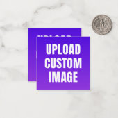 Upload 2 Aangepaste Afbeelding - Voeg Je Eigen Toe Notitiekaartje (Voorkant / Achterkant in situ)