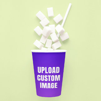 Upload 2 Aangepaste Afbeelding - Voeg Je Eigen Toe Papieren Bekers