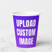 Upload 2 Aangepaste Afbeelding - Voeg Je Eigen Toe Papieren Bekers (Achterkant)