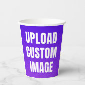 Upload 2 Aangepaste Afbeelding - Voeg Je Eigen Toe Papieren Bekers (Voorkant)