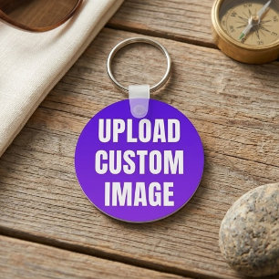 Upload 2 Aangepaste Afbeelding - Voeg Je Eigen Toe Sleutelhanger