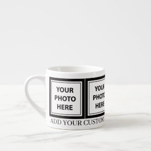 Upload 4 foto's en voeg tekst toe – Afbeelding aan Espresso Kop