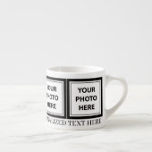 Upload 4 foto's en voeg tekst toe – Afbeelding aan Espresso Kop (Rechts)