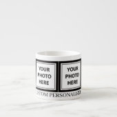 Upload 4 foto's & voeg tekst toe – Pas afbeelding Espresso Kop (Voorkant)
