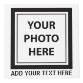 Upload 5 foto's & voeg tekst toe – Eenvoudige afbe Kubus (Voorkant)