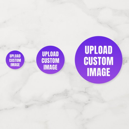 Upload 6 Aangepaste Afbeelding - Voeg Je Eigen Toe Confetti (Achterkanten)